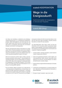 Titelbild der Publikation "Wege in die Energiezukunft"