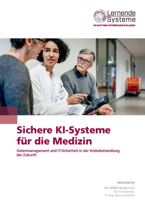 Titelbild der Publikation "Sichere KI-Systeme für die Medizin"