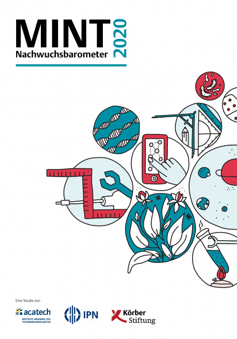 Titelbild der Publikation "MINT Nachwuchsbarometer 2020"