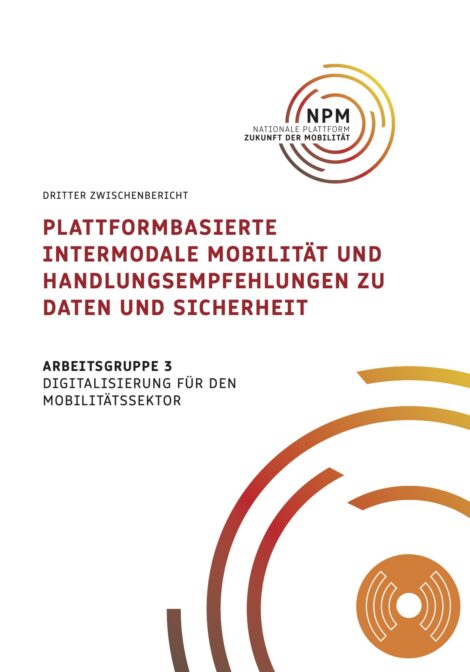 Titelbild der Publikation "Plattformbasierte intermodale Mobilität und Handlungsempfehlungen zu Daten und Sicherheit"