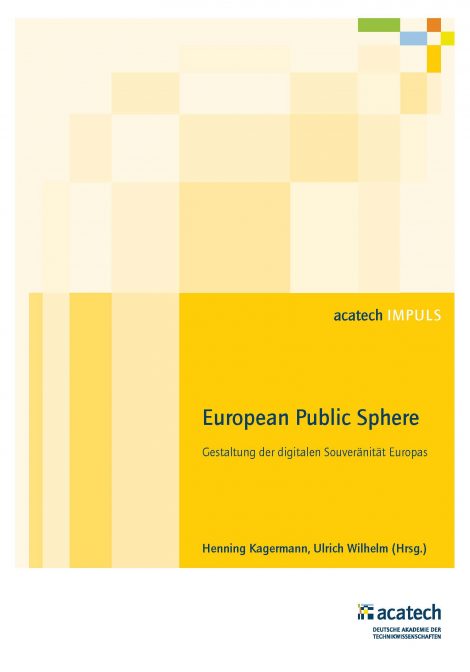 Titelbild der Publikation "European Public Sphere"