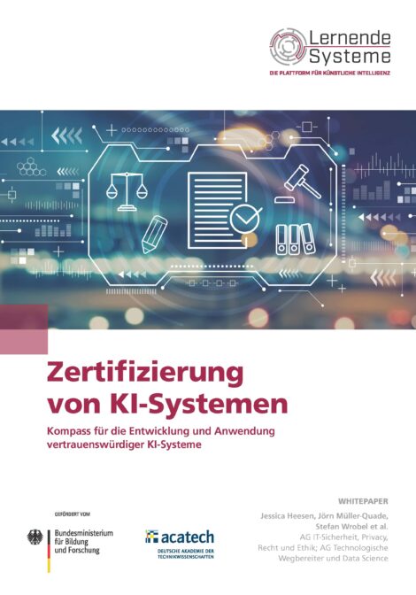 Titelbild der Publikation "Zertifizierung von KI-Systemen"