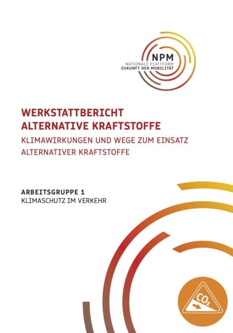 Titelbild der Publikation "Werkstattbericht Alternative Kraftstoffe"