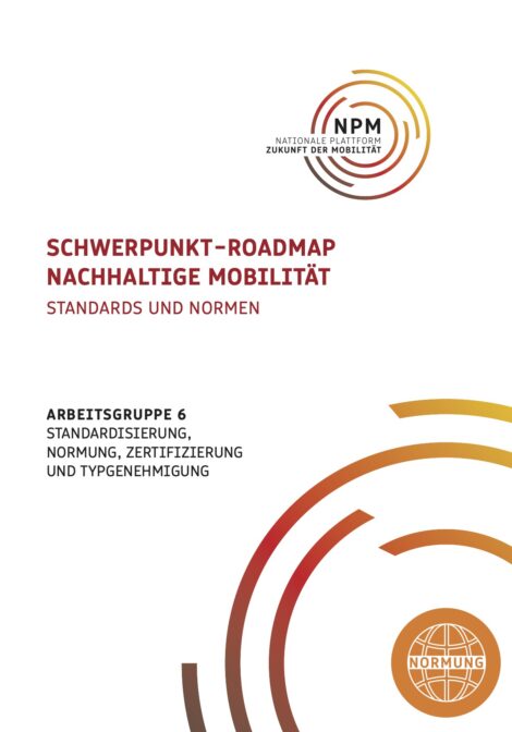 Titelbild der Publikation "Schwerpunkt-Roadmap Nachhaltige Mobilität"