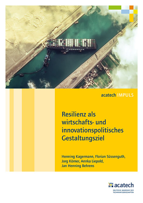 Titelbild der Publikation "Resilienz als wirtschafts- und innovationspolitisches Gestaltungsziel"