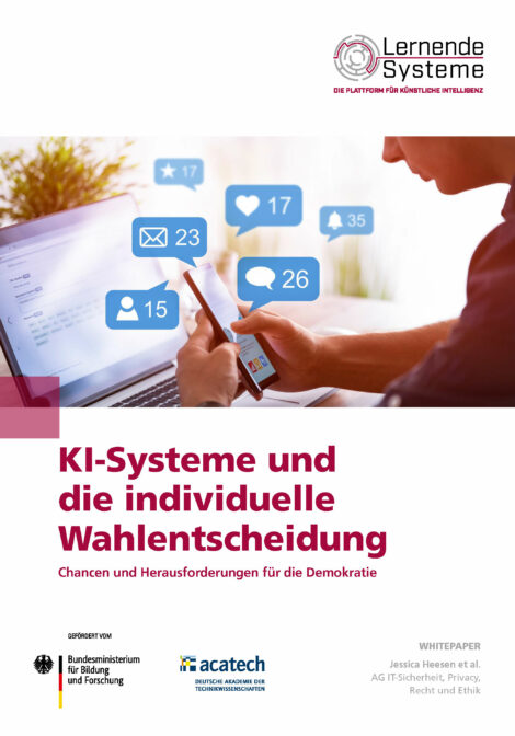 Titelbild der Publikation "KI-Systeme und die individuelle Wahlentscheidung"