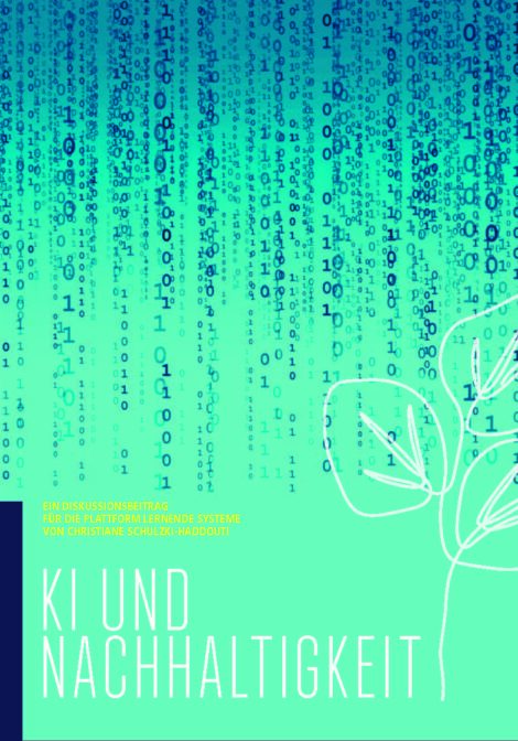 Titelbild der Publikation "KI und Nachhaltigkeit"