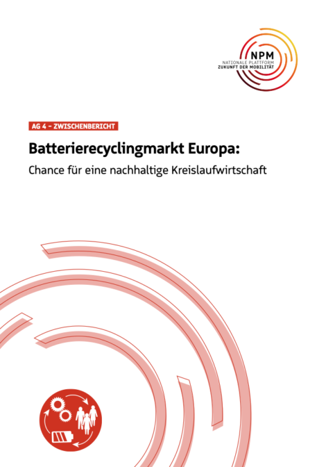 Titelbild der Publikation "Batterierecyclingmarkt Europa"