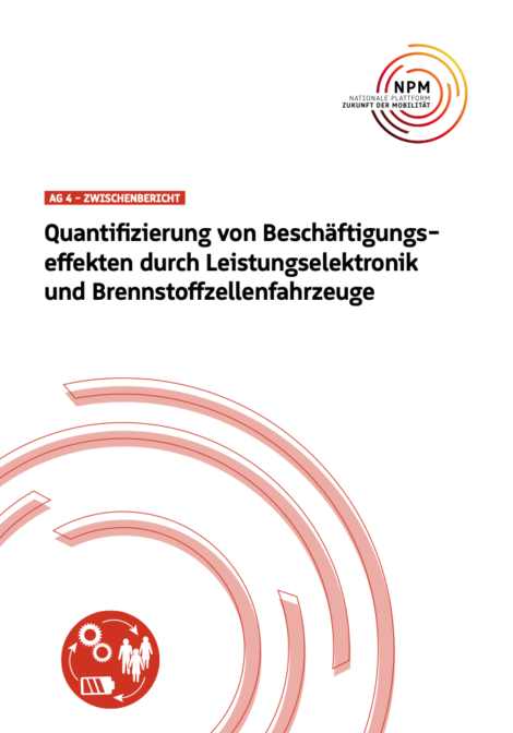 Titelbild der Publikation "Quantifizierung von Beschäftigungseffekten durch Leistungselektronik und Brennstoffzellenfahrzeuge"