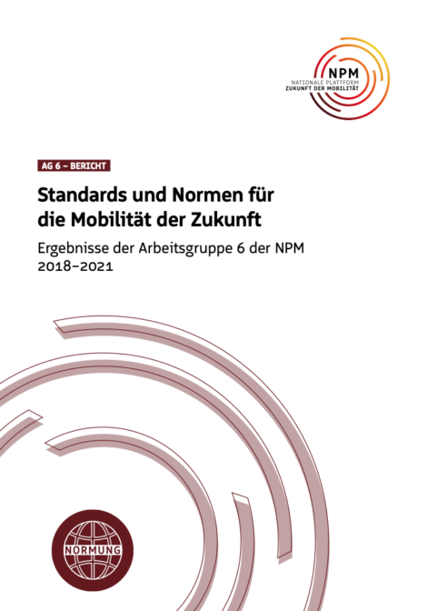 Titelbild der Publikation "Standards und Normen für die Mobilität der Zukunft"