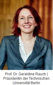Ein Porträtfoto von Prof. Dr. Geraldine Rauch | Präsidentin der Technischen Universität Berlin