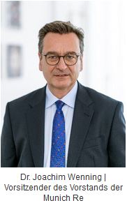Ein Porträtfoto von Dr. Joachim Wenning | Vorsitzender des Vorstands der Munich Re