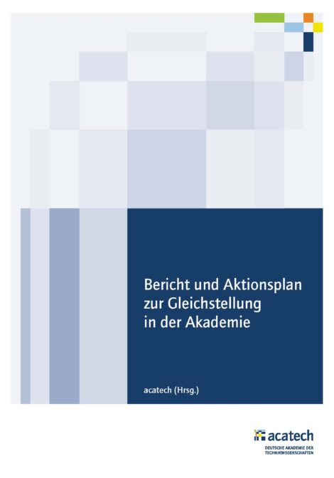 Titelbild Bericht und Aktionsplan zur Gleichstellung in der Akademie