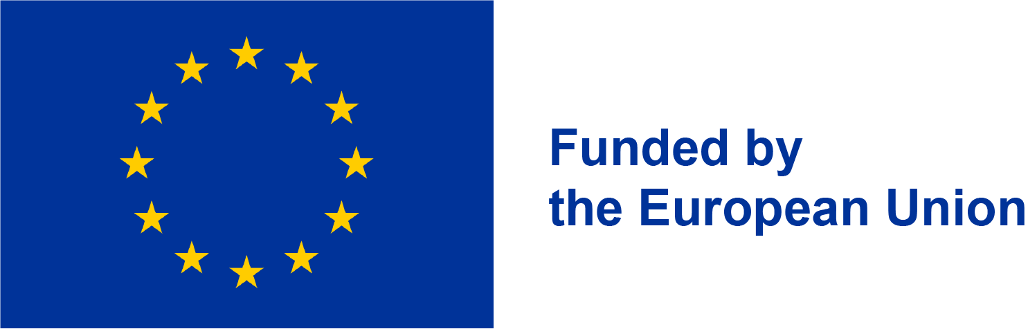 EU emblem with the funding statement