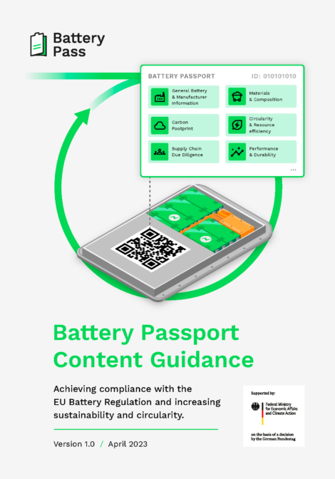 Titelbild Battery Passport Content Guidance